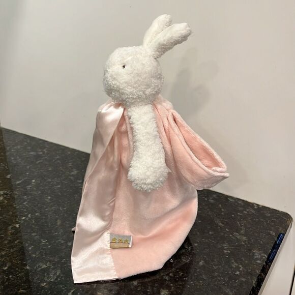 Bunnies by the Bay Pink Bunny Security Blanket Lovey Lovie - Picture 3 of 9